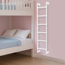 6 Step Ladder Wall-mounted Step Straight Stairs for Bunk Bed Loft Attic 70.8" H