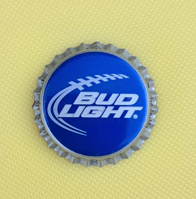 200 Bud Light bottle caps, FB Laces twist off, uncrimped not used, craft 2013