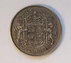 1958 CANADA SILVER 50 CENT - F15 - QUEEN ELIZABETH II HALF DOLLAR