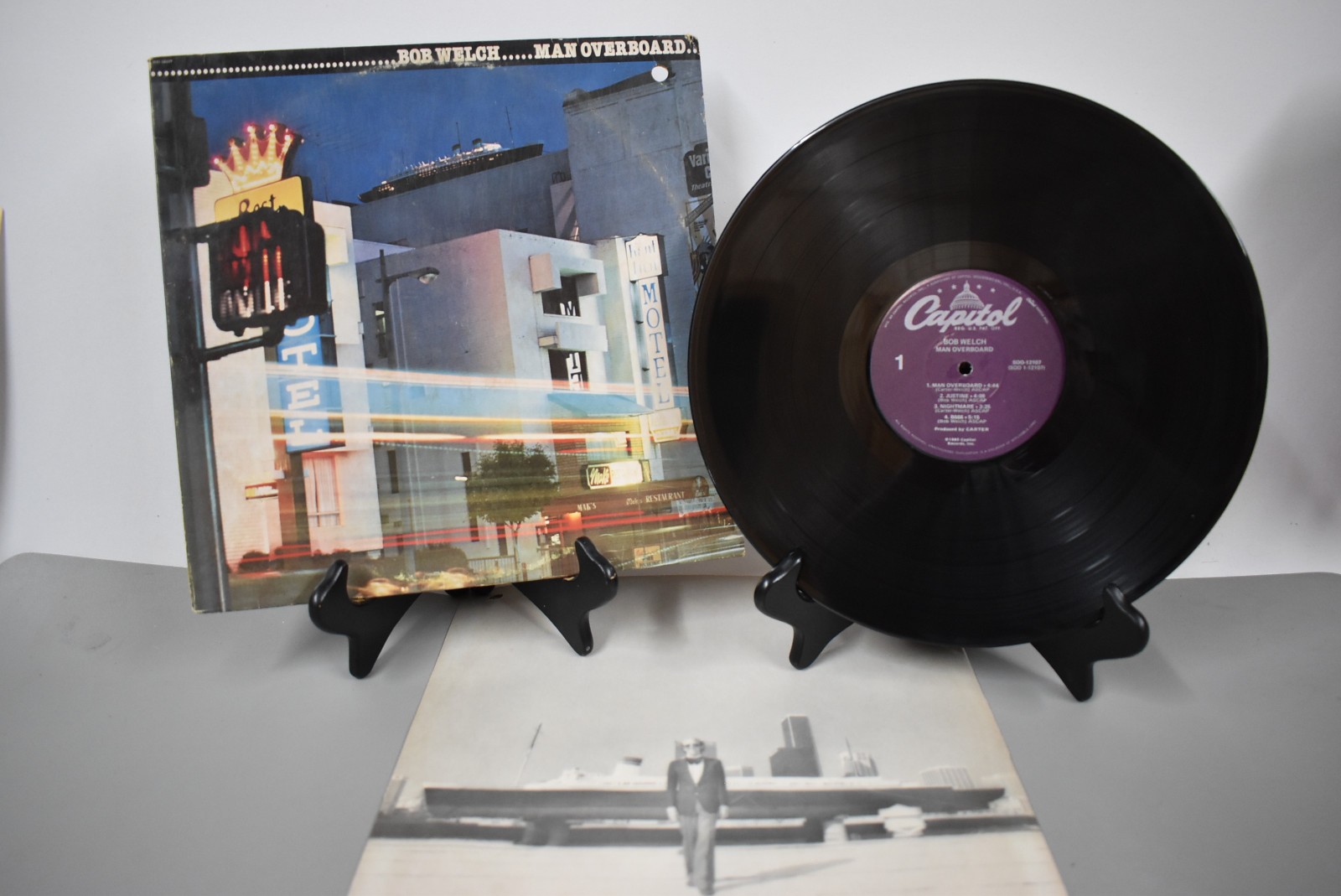 BOB WELCH: man overboard CAPITOL 12" LP 33 RPM VG++