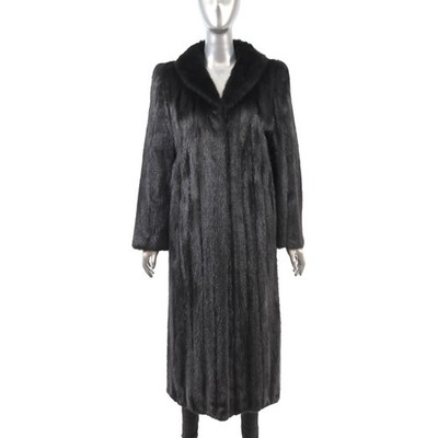 Black Mink Coat- Size M