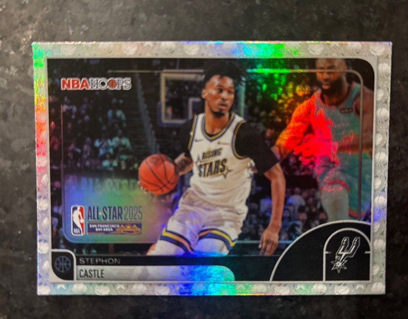 2026 Topps NBA Hoops #294 Stephon Castle All Star Holo Foil Border Spurs 