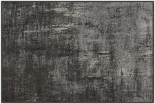 Washable 2x3 Area Rug, Impasto Greyscale, Premium Modern Rugs for Living Room...