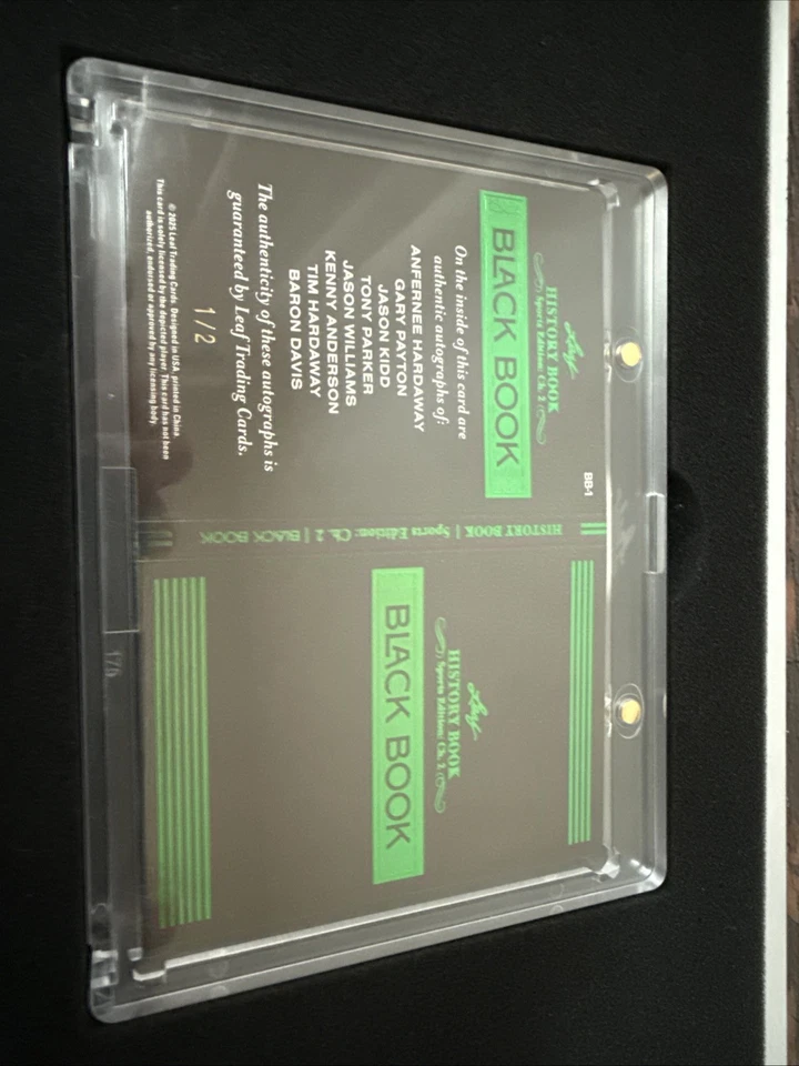 Leaf History Book Black Book 8 Autos 1/2 - Image 2 of 3