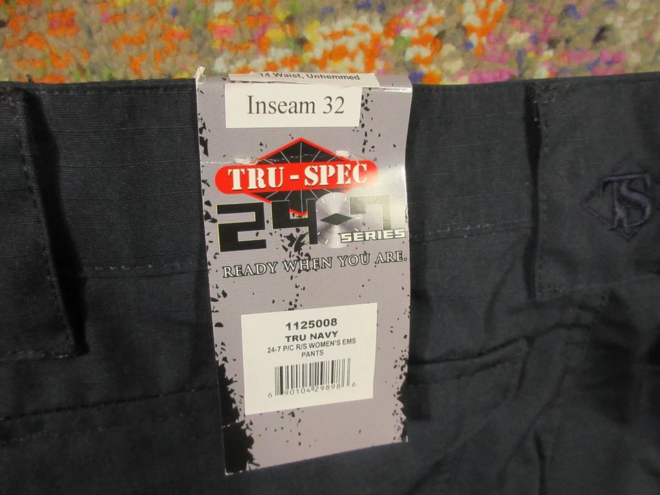 Tru-Spec 24 7 Series EMS Pant Women 14 Unhemmed 36x32 Rip Stop Stretch Waist NEW - Image 3 of 4