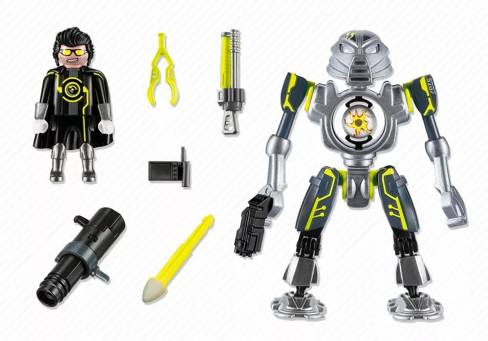 PLAYMOBIL® 5289 Top Agents 2 Mega Masters Robo Blaster Roboter Spielzeug SELTEN 