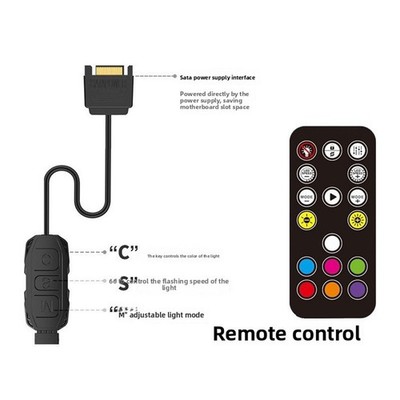 Für SATA für ARGB 3-Pin 5V Controller für RGB Synchronisation in PCs