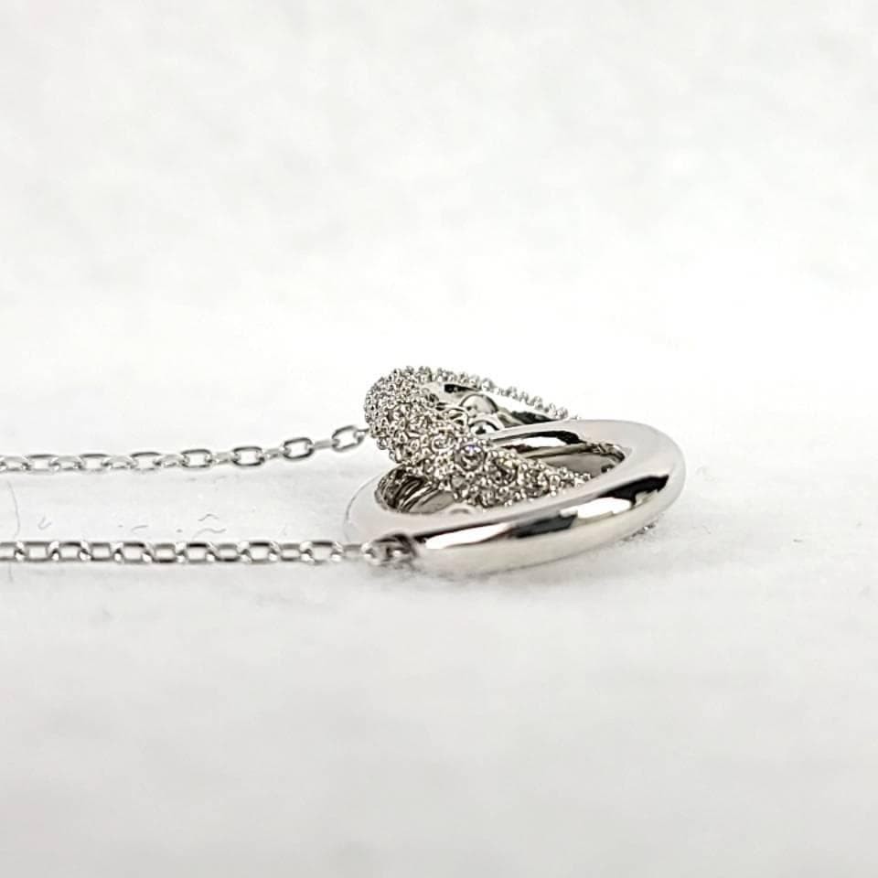 Swarovski Necklace Dextera Interlocking Loop 38cm… - image 6