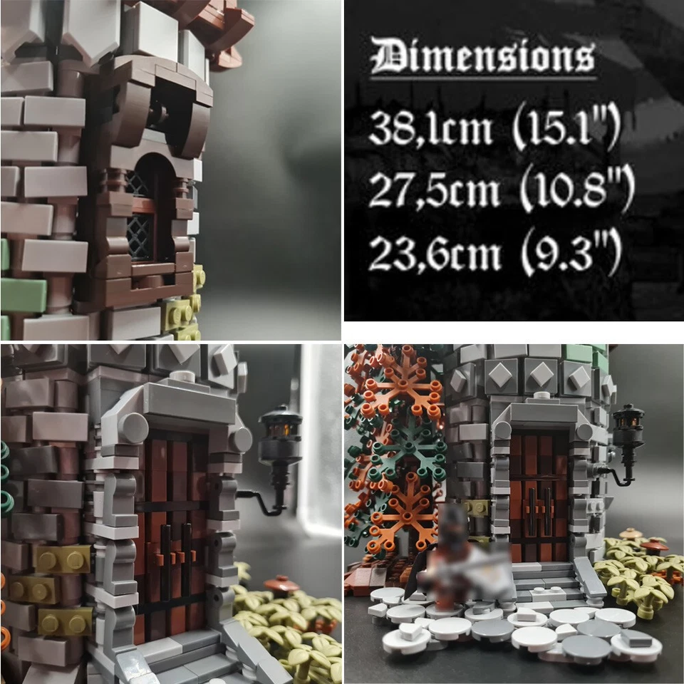Compatible Medieval Castle Tower Model Modular Building for Collection 2449 - Image 2 of 2
