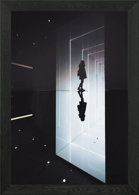 Schwarzweiß Bild gerahmt Wandbild Poster Leinwanddruck Bild