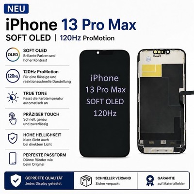Apple iPhone 13 Pro Max Soft OLED 120Hz ProMotion Display