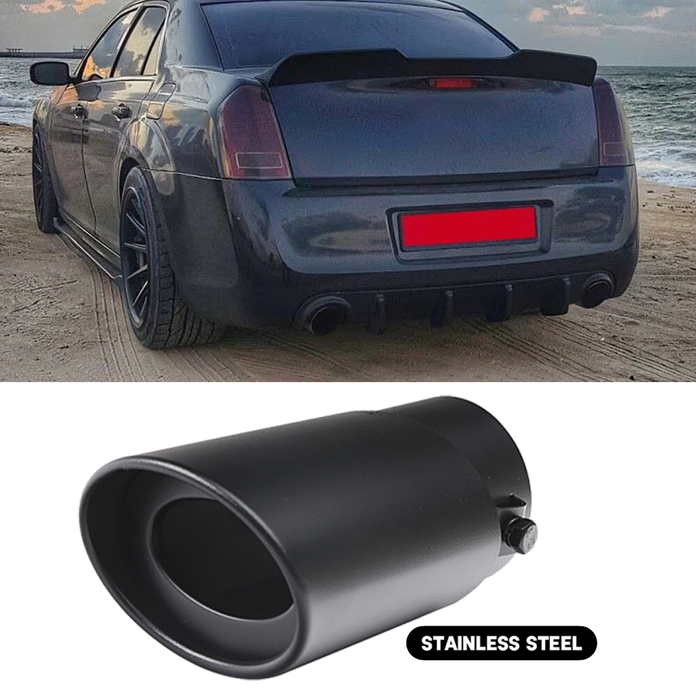 FOR Chrysler 300 SRT 300C Rear Exhaust Pipe Tail Tip Muffler Round Accessories