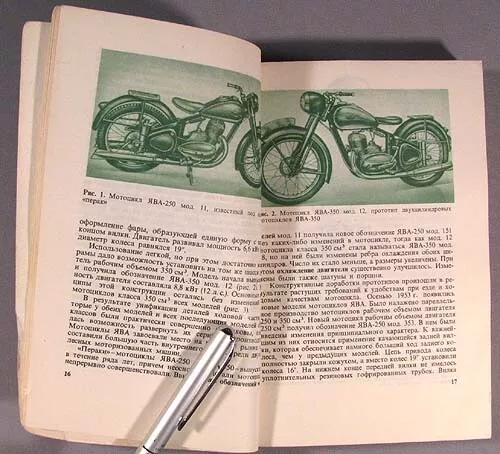 Book Motorcycle Java Jawa Russian Repair Old Vintage Soviet Bike