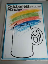 Plakat Oktoberfest München 1986 Waltraud Sappl A1 Original TOP!