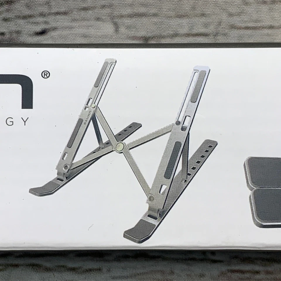 BAUHN Portable Laptop Stand Adjustable Aluminum Alloy Ergonomic Design NEW - Image 2 of 4
