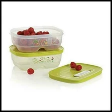 Tuppeware NEW fridge smart mini 2 pc set TYG free shipping fruit veggies storage