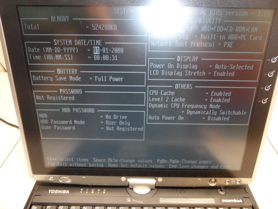 Toshiba Portege M200 PPM20U-004JD4 Parts Laptop 1.7Ghz No Hd Post Bios - Image 3 of 4