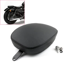 Black Rear Passenger Pillion Seat For Harley Sportster 883 Low Police XL883LP US