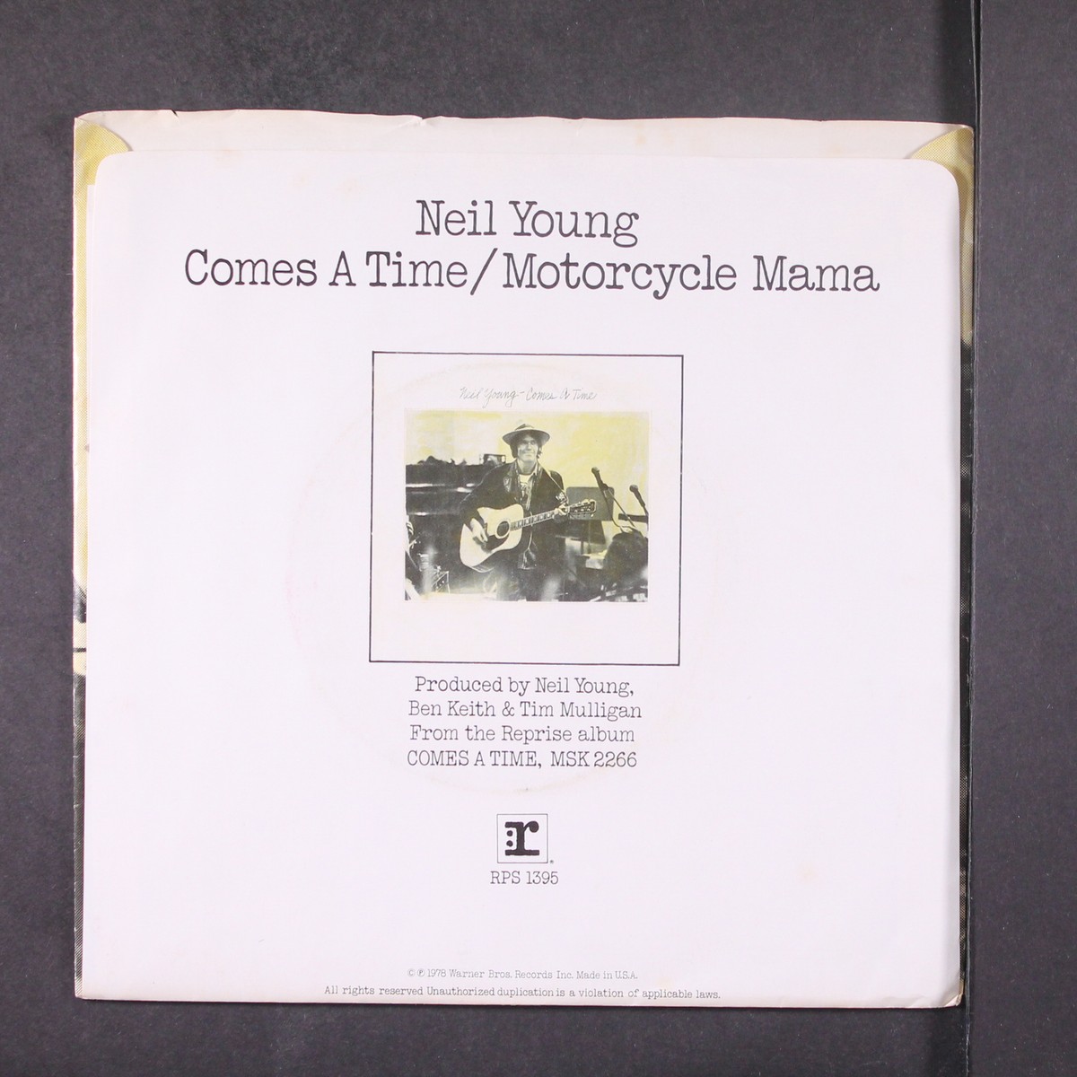 NEIL YOUNG: comes a time / motorcycle mama REPRISE 7