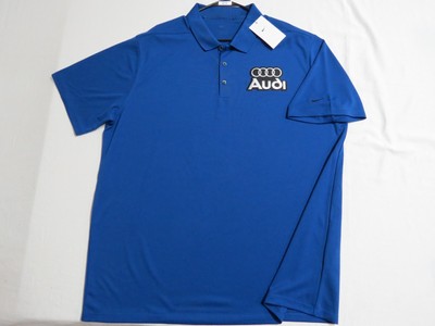 NEW 2XL-3XL Blue AUDI Nike Dri-Fit Men s db #91U GOLF Polo Shirt