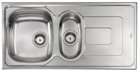 Cm Lavello Acciaio Inox 100 X 50 Cm 2 Vasche Sinistra Pizzica 011345.S1.01.2018