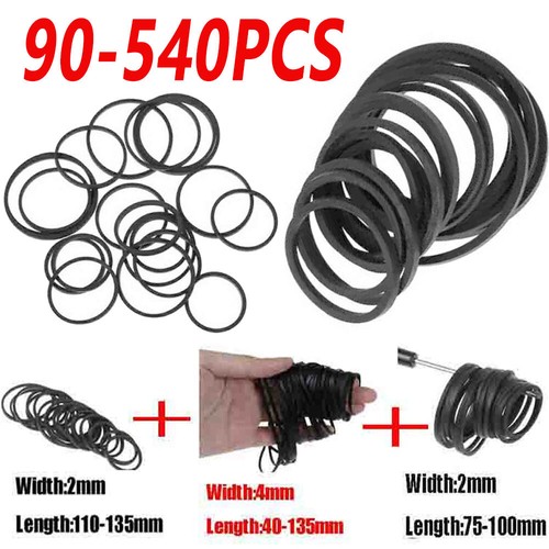 90-540X Black Universal Mix Cassette Rubber Drive Belt For Tape Machine Common - 第 2/9 張圖片