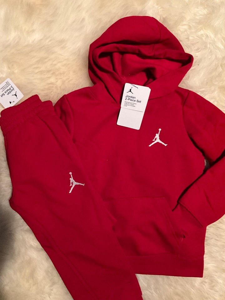 New Little Boy /Girl Red 2pc Jordan Sweatsuit size 6 eBay