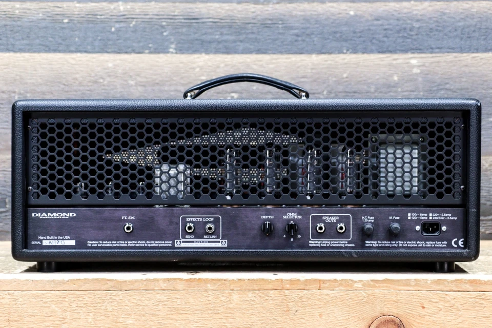 Diamond Amplification Hammersmith Head 100W Guitar Amplifier Head w/Footswitch Foto 4 de 4