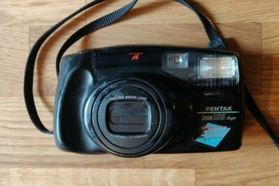Vintage Asahi Pentax Zoom 105 Super Power Shot Filmkamera