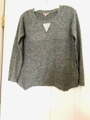 REDUCED 4 SPRING  Juicy Couture Soft Sweater  Crystal Triangle Embellishments
