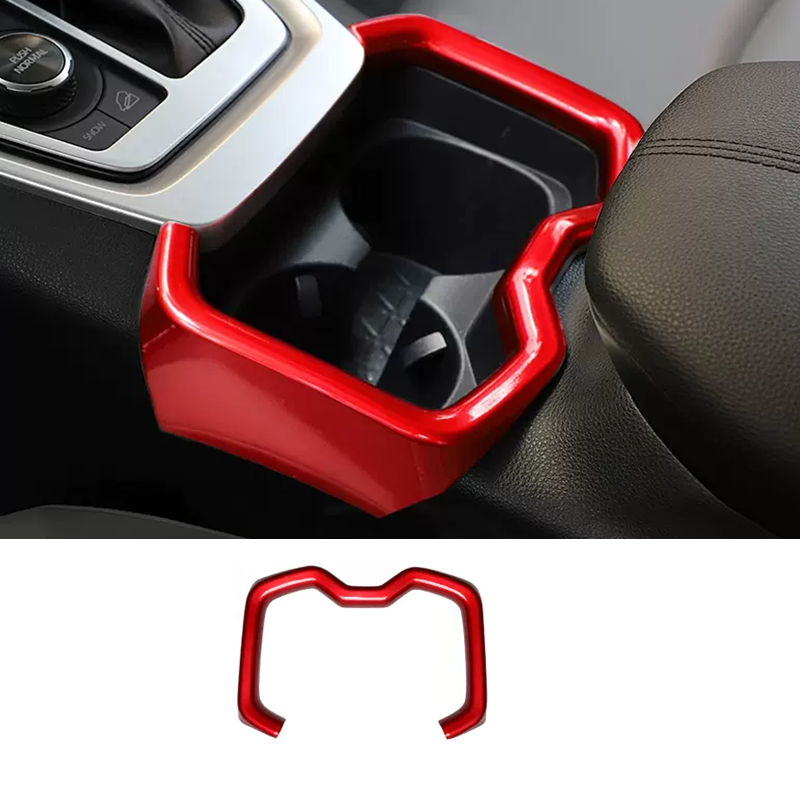 FOR Toyota RAV4 2019-2024 Bright Red Front Water Cup Holder Cover Trim