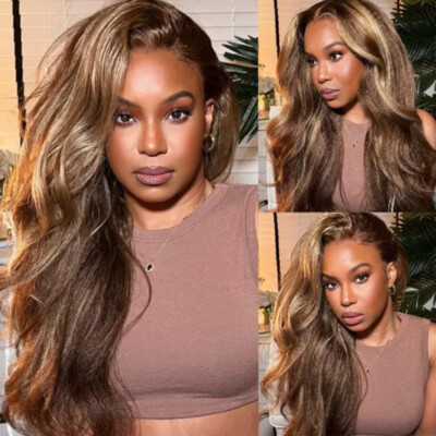 UNice Brazilian Highlight Blonde Kinky Straight 13x4 Lace Frontal Human Hair Wig