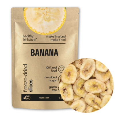 Gefriergetrocknete Bananenscheiben 100% natürlich ohne Zuckerzusatz ohne Konservierungsstoffe