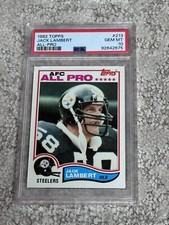 1982 TOPPS FOOTBALL CARD PSA 10 HOF JACK LAMBERT PITTSBURGH STEELERS