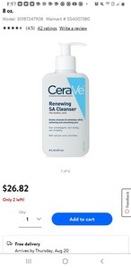 cerave sa cleanser ebay