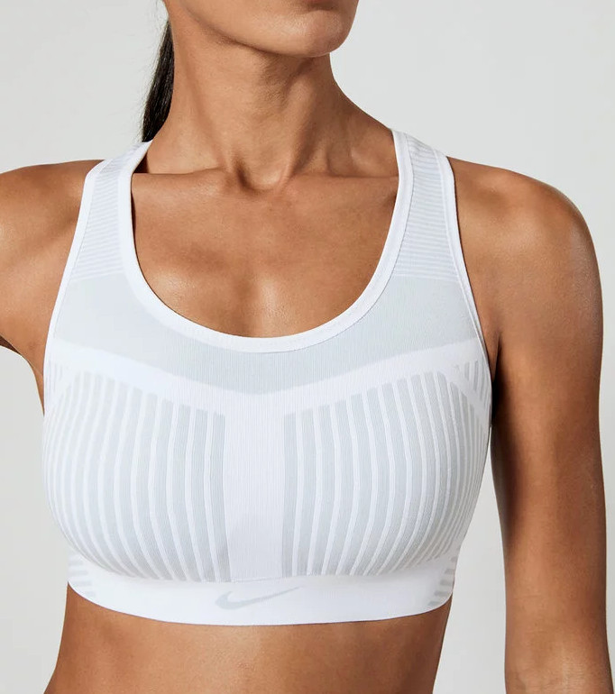 NIKE FE/NOM FLYKNIT HIGH SUPPORT WOMENS SPORTS BRA SIZE XS (AJ4047 100)