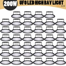 40Pack 200W UFO LED High Bay Light Shop Light Warehouse Commercial Lighting Lamp