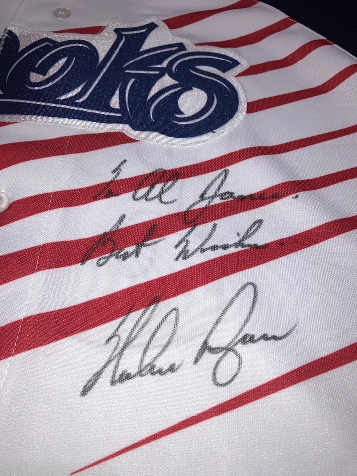 Camiseta de juego de ligas menores MLB Hooks de Nolan Ryan Corpus Christi Hooks autógrafo firmada Foto 2 de 4