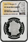 2023-S  MORGAN  US Mint Silver Dollar,   PF70 by NGC,   an EXCEPTIONAL coin!!!!