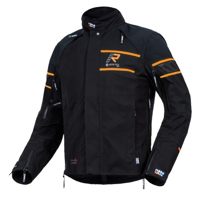 Motorcycle Rukka Rapto-R GTX jacket men's (black/orange) size: 52