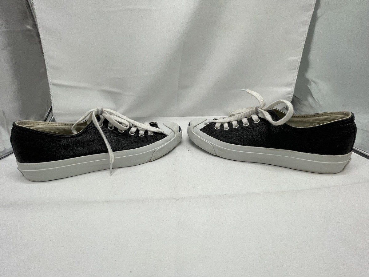 Converse Jack Purcell Leather Ox Low Top Black White