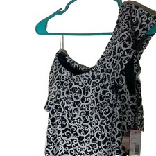 Bebop Lace One-Shoulder Ruffle Mini Dress NWT