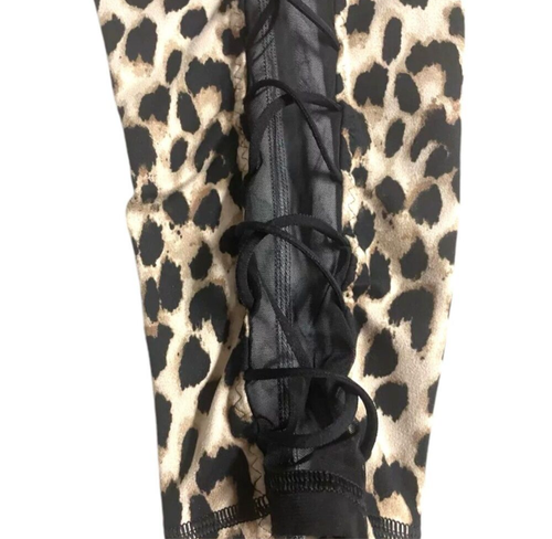 Victoria’s Secret Softest Incredible Essentials leggings Leopard sz 2 - Picture 2 of 2
