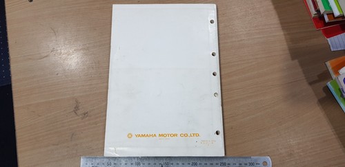 YAMAHA SRX250 MOTORCYCLE FACTORY MANUAL PRINTED AUGUST 1984 - Picture 16 of 16