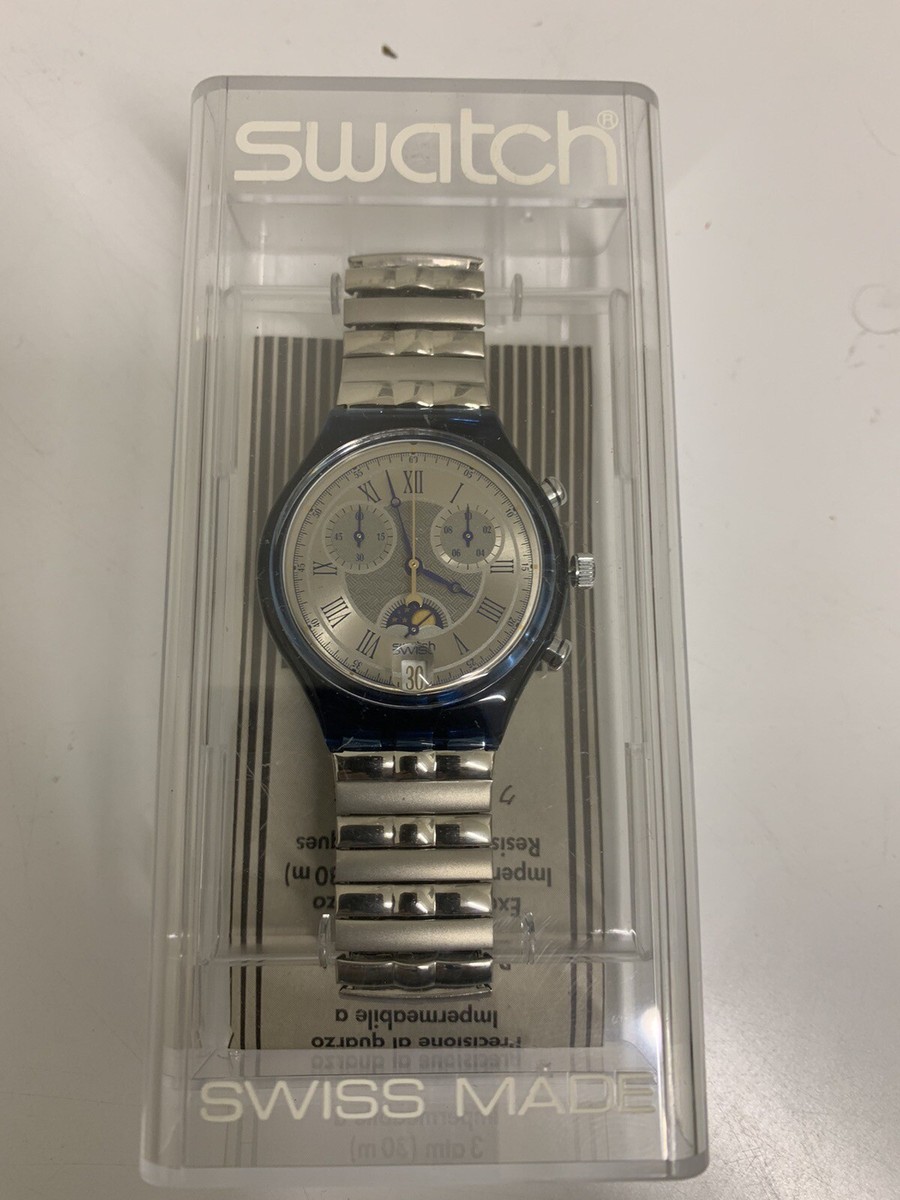 Swatch Chrono 1995 Moon Date SCN402 - Da Collezione | eBay