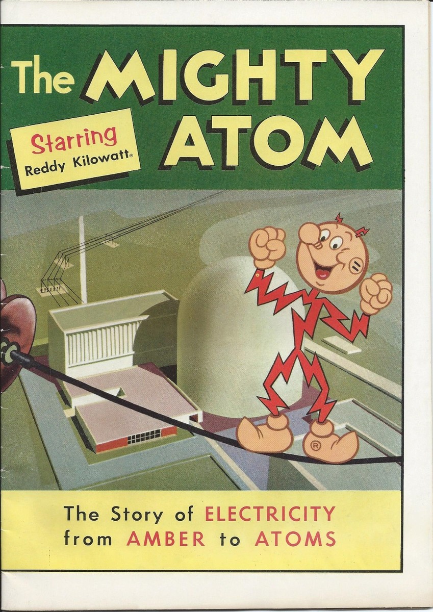THE MIGHTY ATOM REDDY KILOWATT GIVEAWAY PROMO 1966 VARIANT F 1st