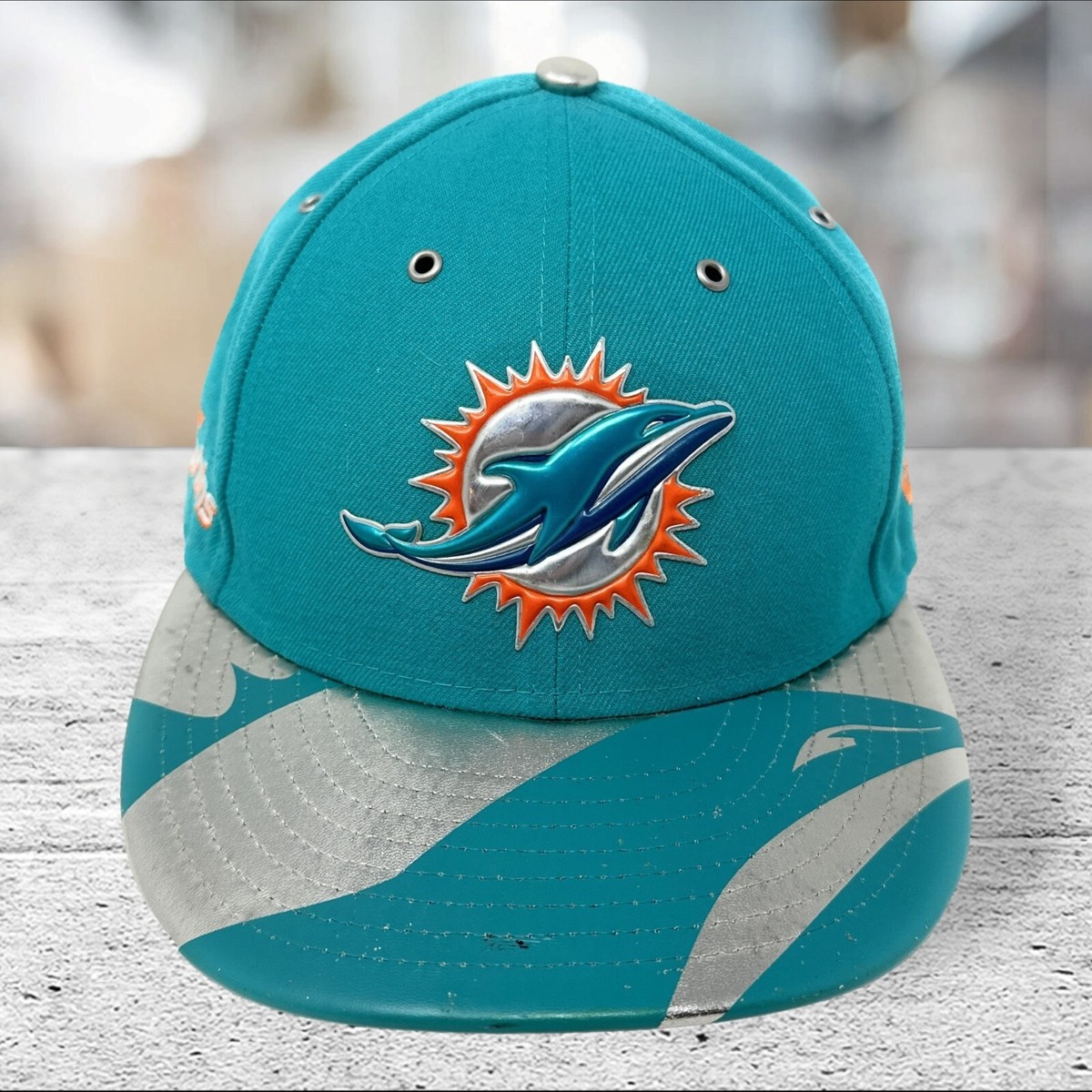 Miami Dolphins New Era 59Fifty NFL Draft Spotlight Hat Fitted Size