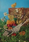 EASTER CHICKEN EGG Vintage Postcard CPSM #PBO709.U