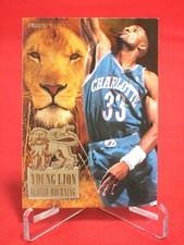Alonzo Mourning FLEER Basketball Card 1994-95 #4 YOUNG LION INSERT 