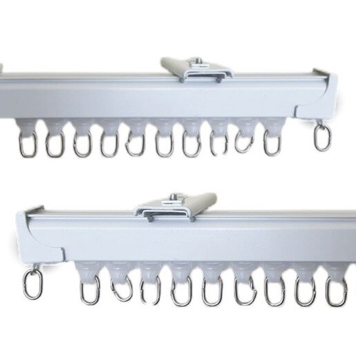 Double Curtain Tracks for hanging both Curtains and Sheers together - Picture 6 of 12
